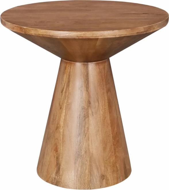 Tavolinë anësore Falso, dru mango natyral, 60x60x60