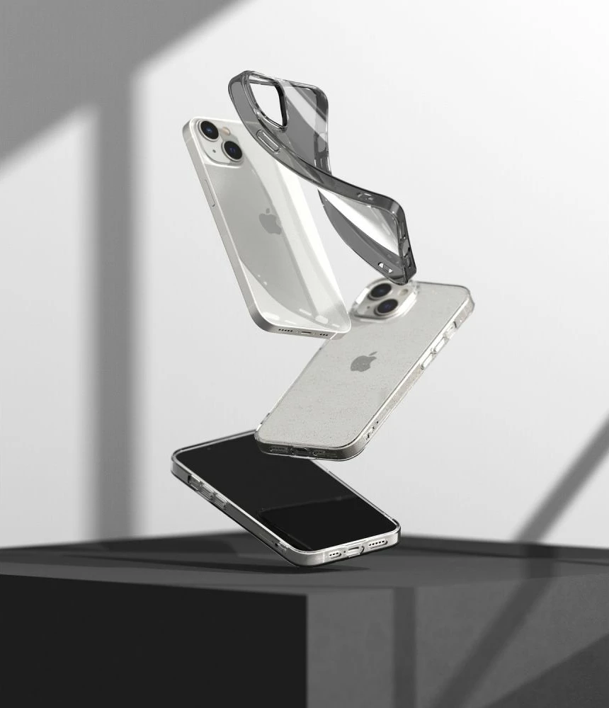 Mbështjellës Ringke Air për iPhone 14 Max, ultra i hollë TPU gel me Dot Matrix dhe vrima për litar, transparent