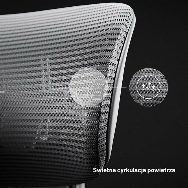 Karrige zyre ergonomike Diablo Chairs V-Light, rrjetë mesh, 3D mbështetëse krahu, gri