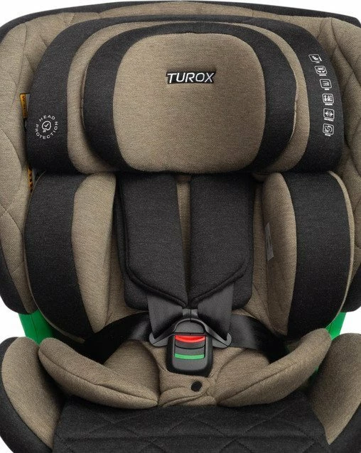 Ndenjëse për veturë Caretero Turox i-Size 40-150 cm, ISOFIX, 360° rrotulluese, Khaki (gjelbër)