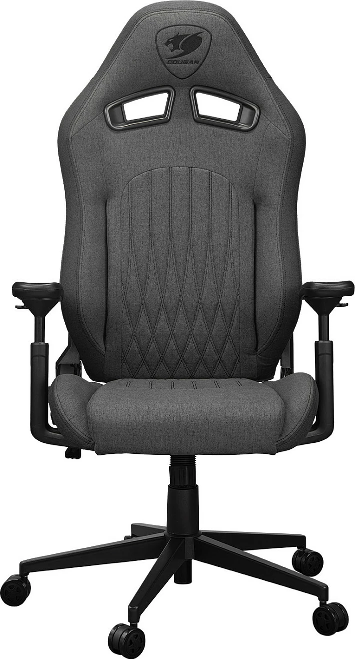 Karrige gaming Cougar Explore Royal Gray F, pëlhurë, 120 kg, rregullim 90-155°, gri/zezë