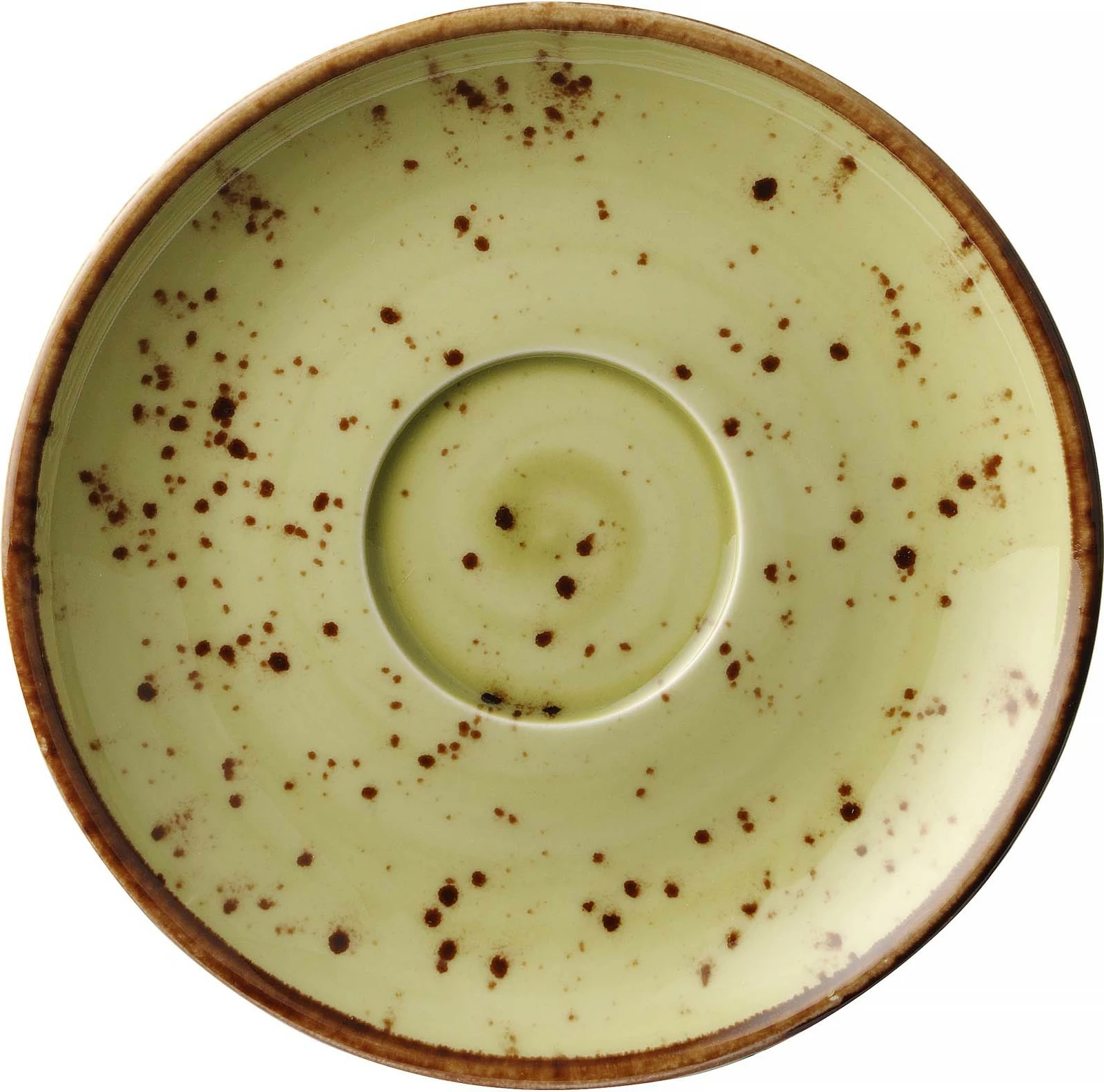 Nënfilxhan kafeje Fine Dine Olive Ø140 mm, set 6 copë, i gjelbër