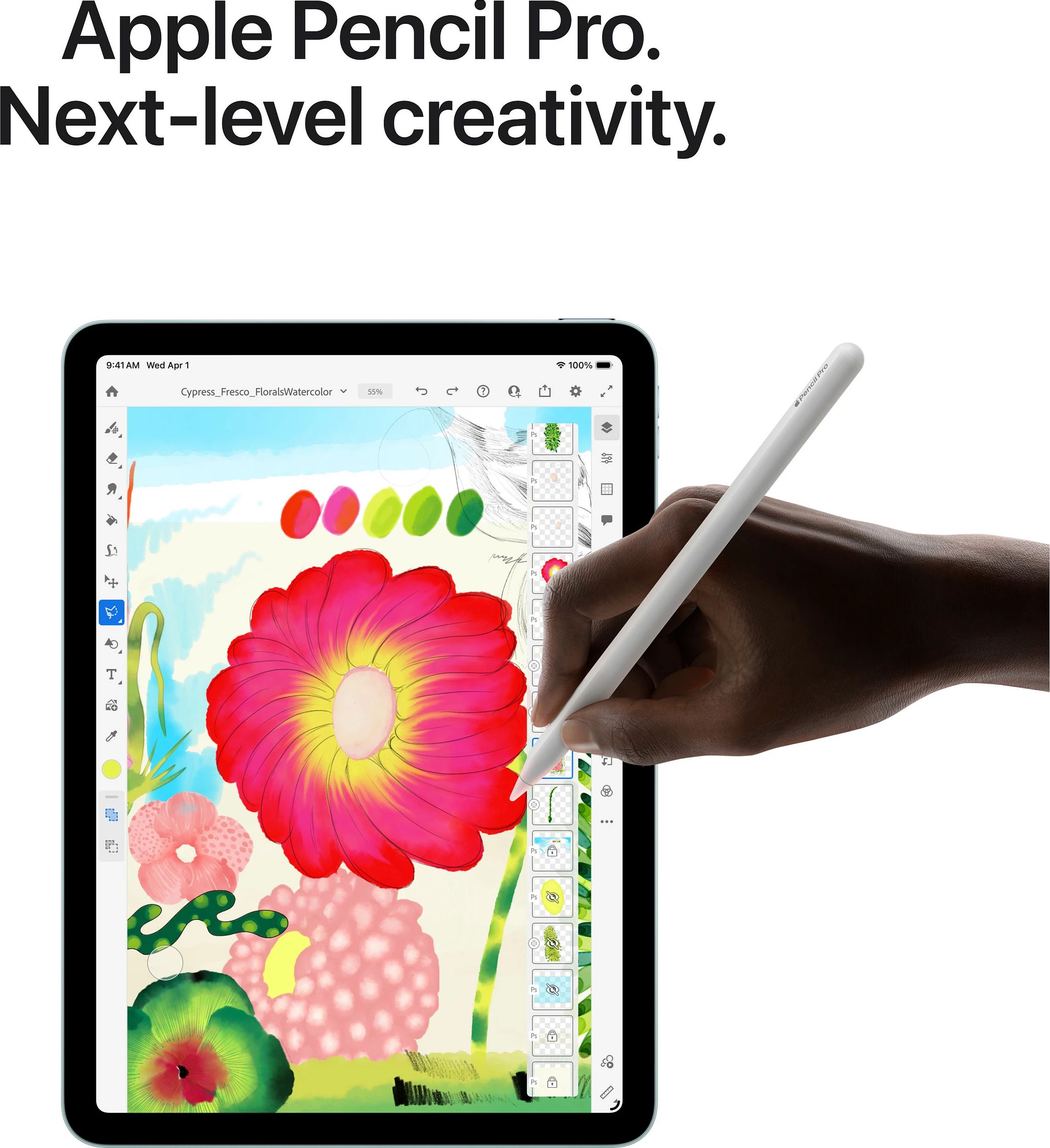 Tablet Apple iPad Air 11 M4 Wi‑Fi 512GB, Polarstern