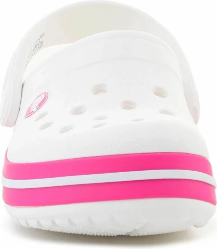 Atlete fëmijësh Crocs Crocband Kids Clog, të bardha/rozë