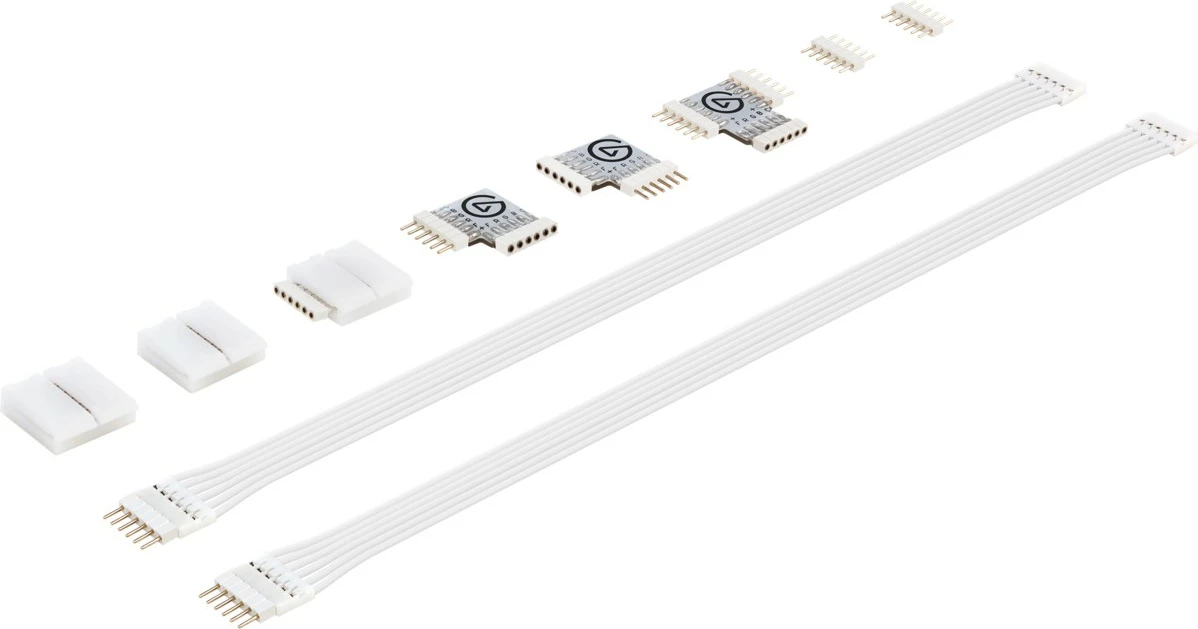 Set lidhësash për LED Elgato, smart, Wi-Fi, shumëngjyrësh, i bardhë