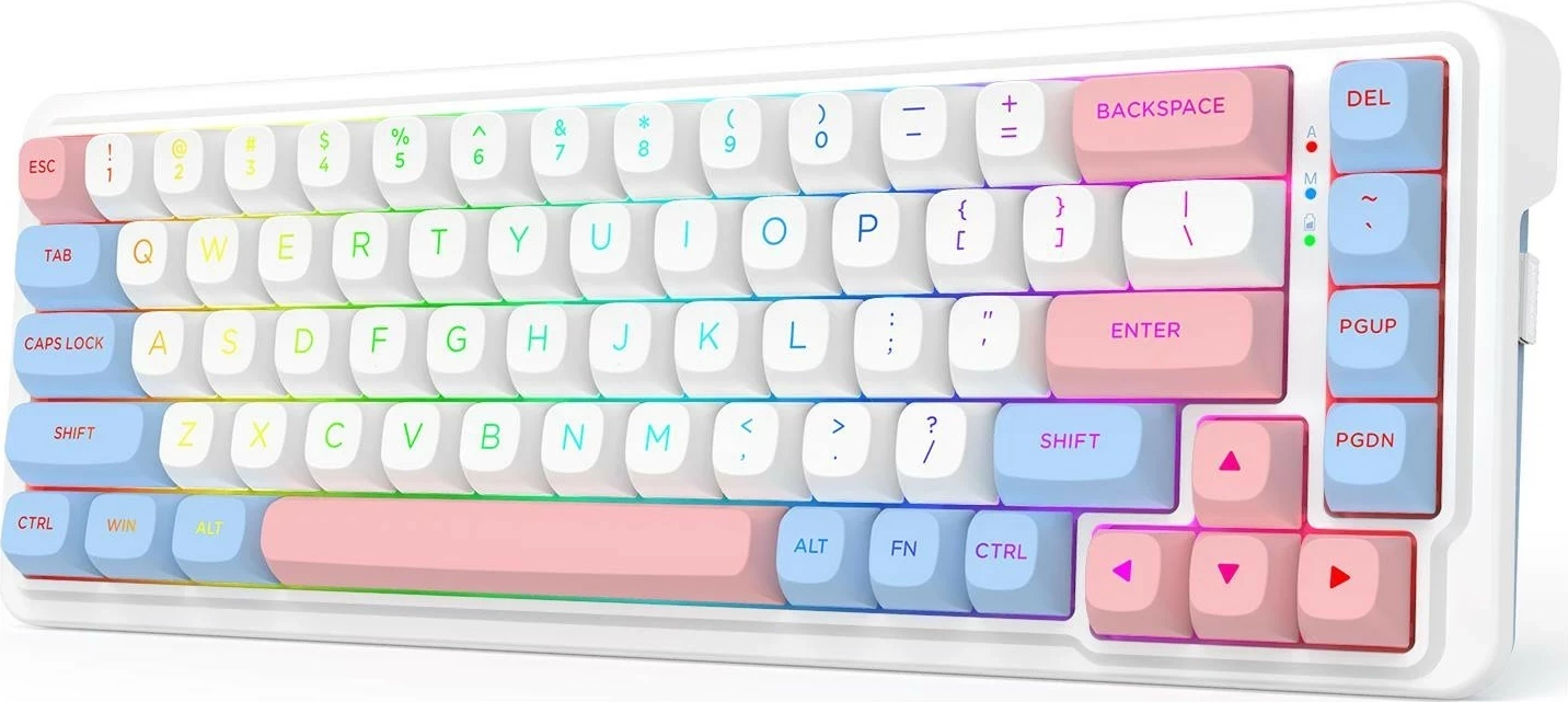 Tastierë Redragon K709WBP-RGB-PRO, mekanike, RGB, e bardhë