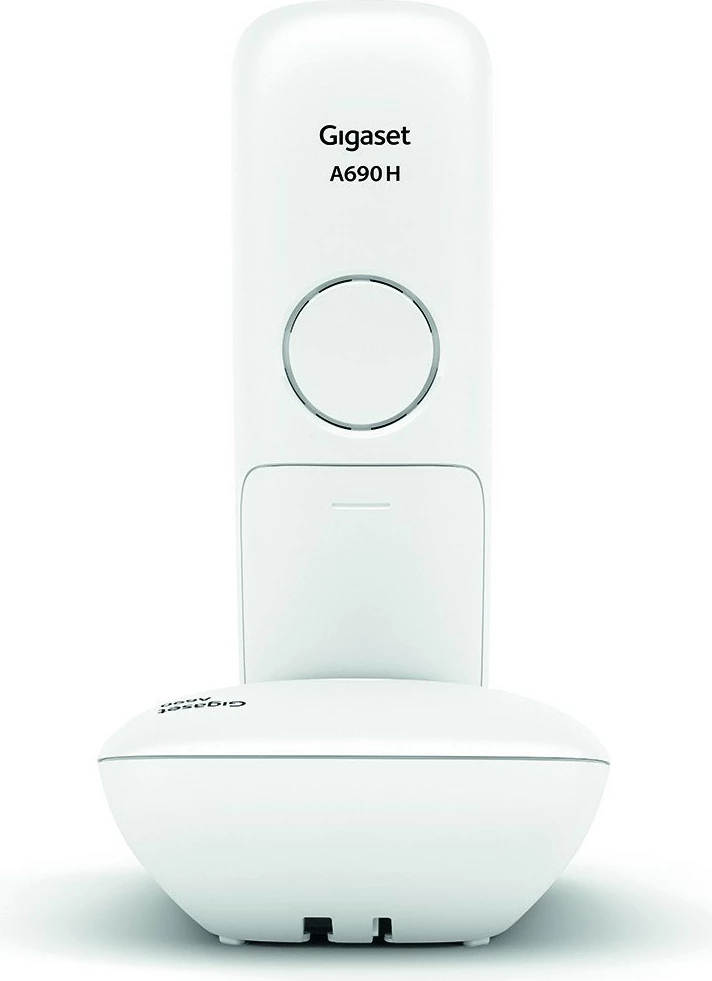 Telefon analog Gigaset A690, Dorezë pa tela, Speakerphone, 100 kontakte, Caller ID, Bardhë