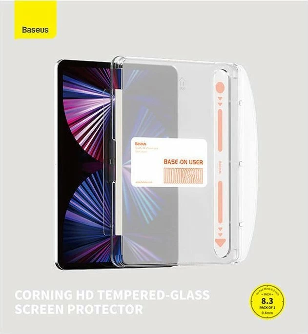 Xham i temperum mbrojtës Baseus P40012005201-00 për iPad Mini 6 8.3", transparent