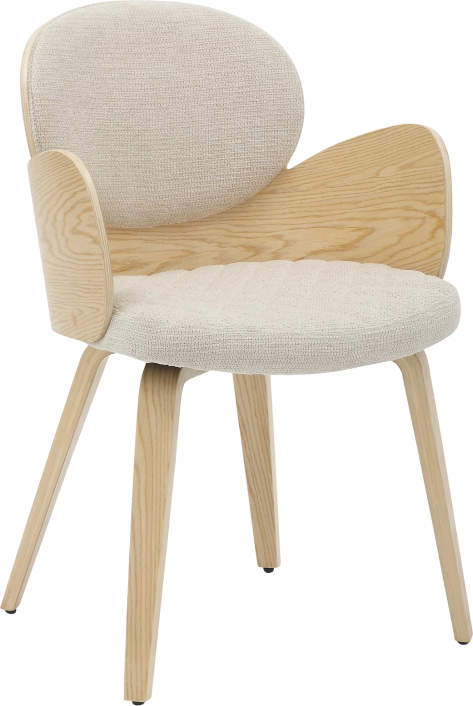 Karrige për ngrënie DARNELL FH9974.01, dru i përpunuar, ngjyrë lisi-ecru, 56x56x83H cm