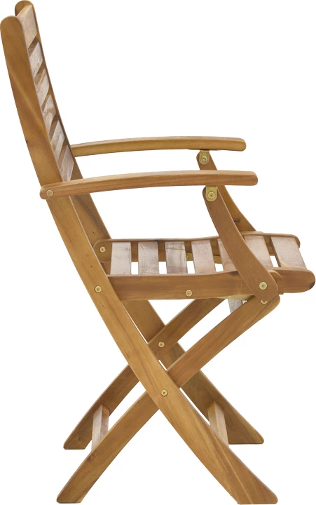 Set tavoline me karrige për terasë Gorpo-Falov, dru akacie natyrale, 7 copë, 130x80x72cm