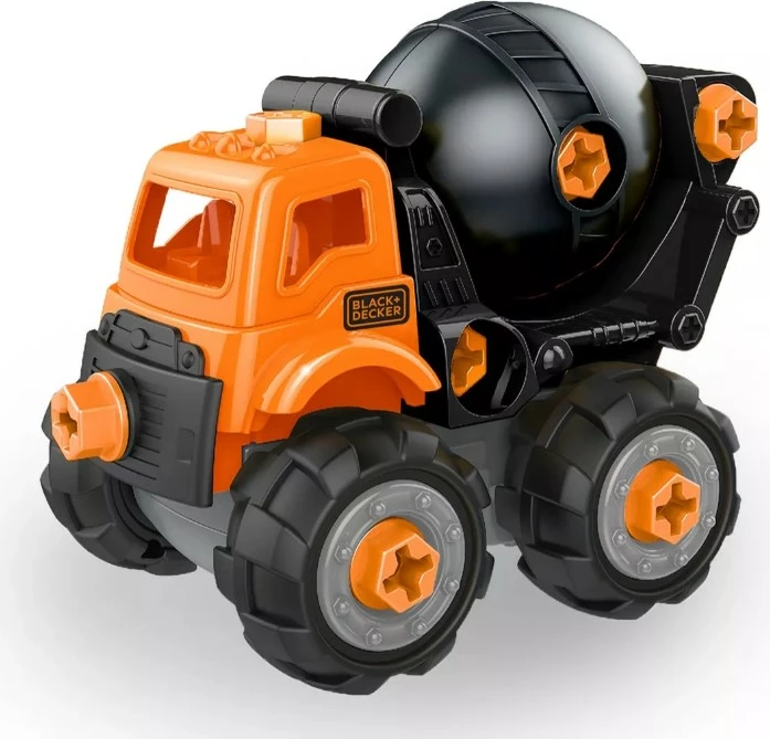 Kamion betoniere lodër e çmontueshme Black+Decker TT003M-BD, 22 pjesë, portokalli/zezë
