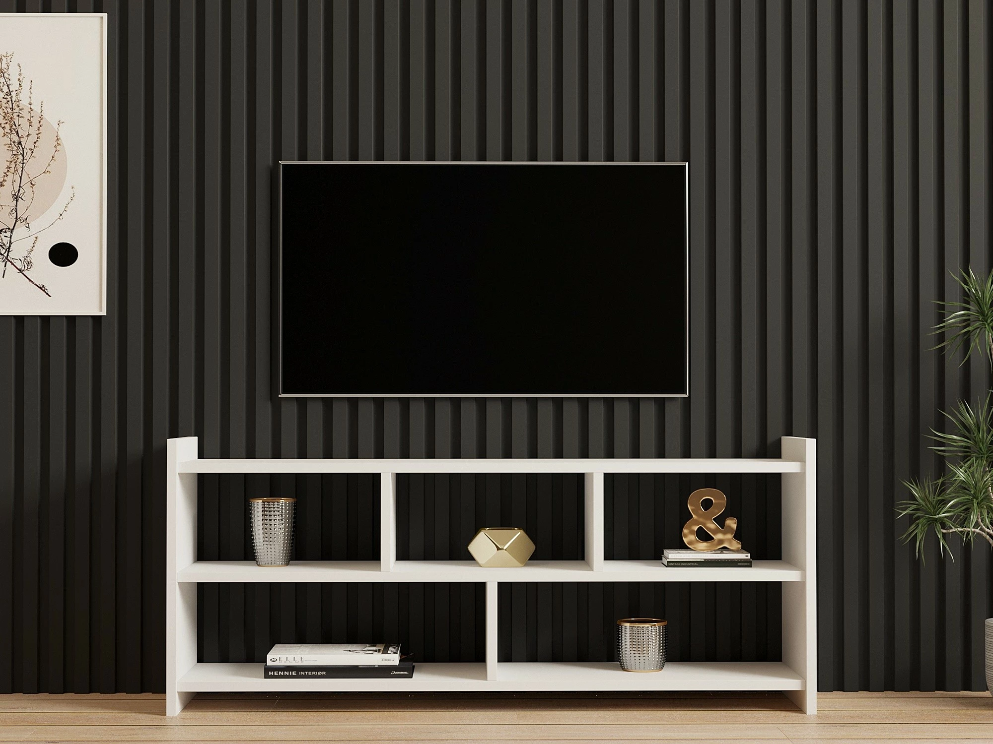 Komodë TV Hanah Home, Pera, e bardhë