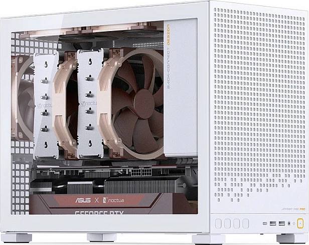 Kasë Jonsbo D32 PRO, mini mATX, xham i kalitur, e bardhë