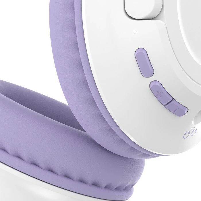 Kufje Belkin SOUNDFORM INSPIRE, wireless & me kabllo, 35 orë, mikrofon, për fëmijë, lavender/bardhë