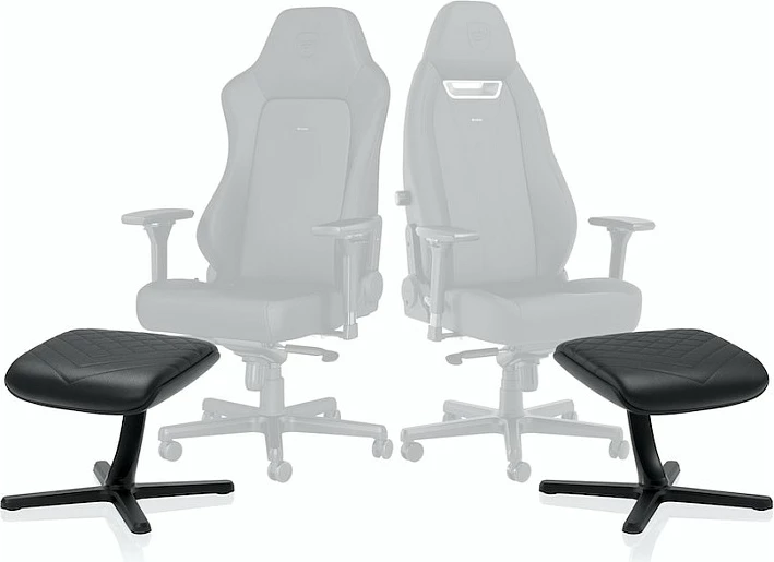 Mbështetëse këmbësh noblechairs Footrest 2, PU, e zezë