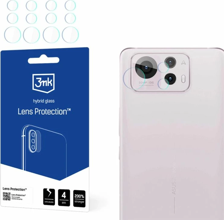 Mbrojtës xhami hibrid për kamera Asus Zenfone 12 Ultra 3mk