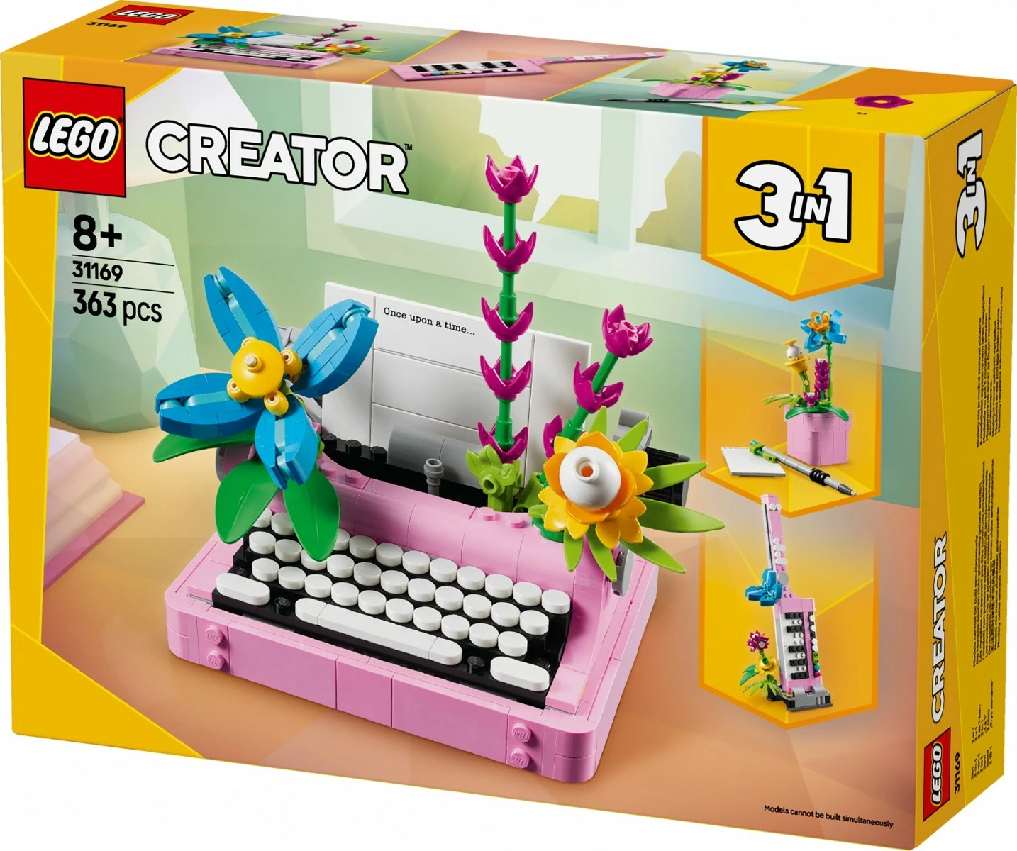 Set LEGO Creator 3-in-1 31169 Flowering Typewriter Machine, 363 pjesë