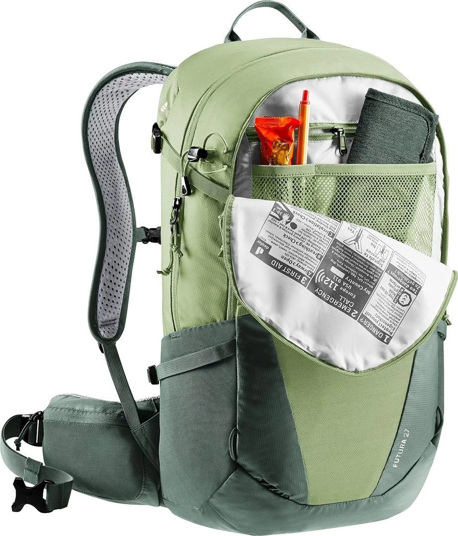 Çantë shpine Deuter Futura 27 për hiking, për femra, Jeshile