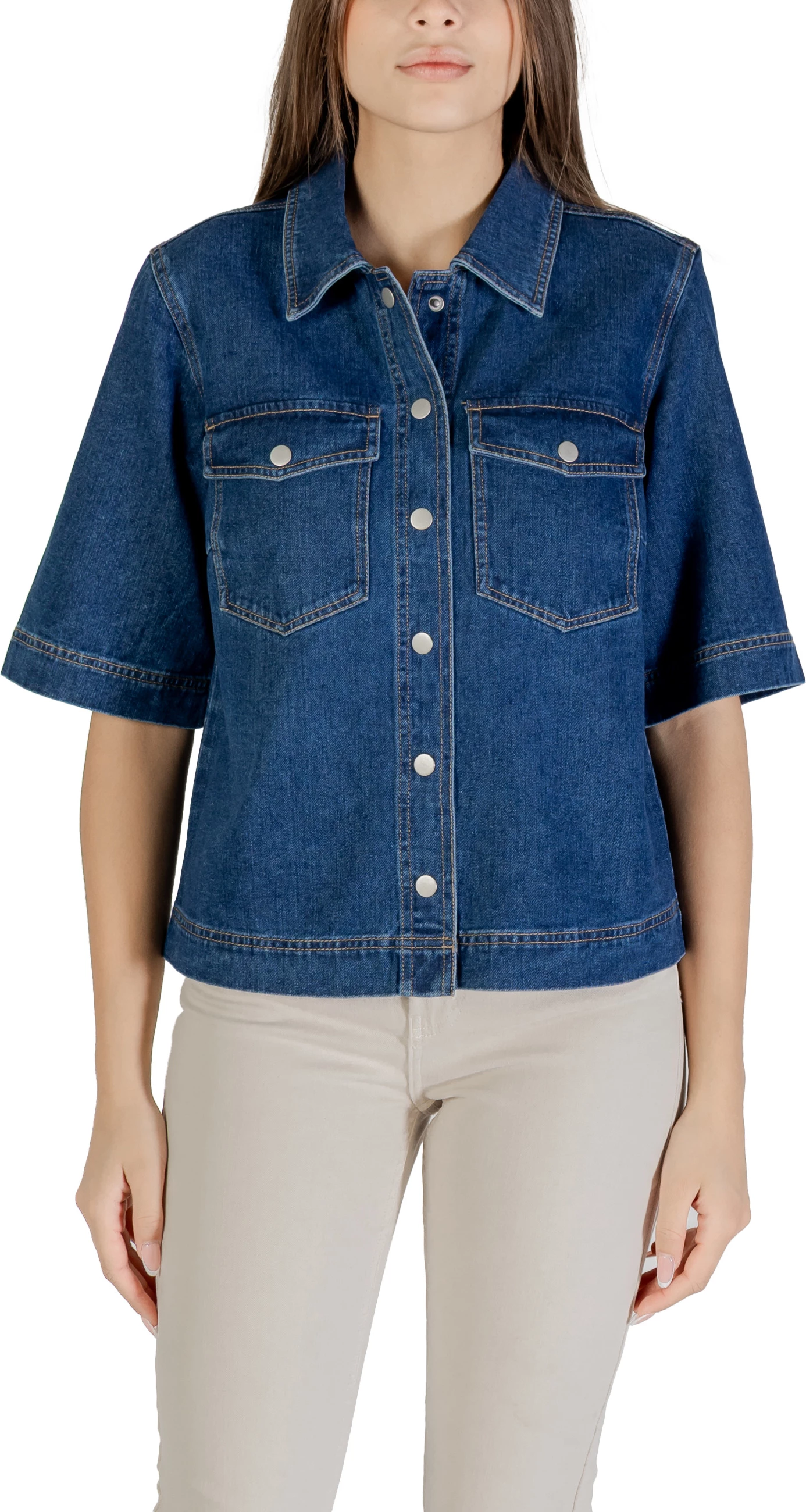 Jakne denim për femra Only ONLBELLE 15347084, blu e errët denim
