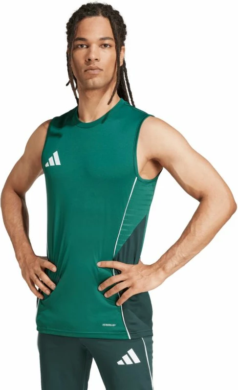 Fanellë pa mëngë për meshkuj adidas, e gjelbër [Madhësia: L]