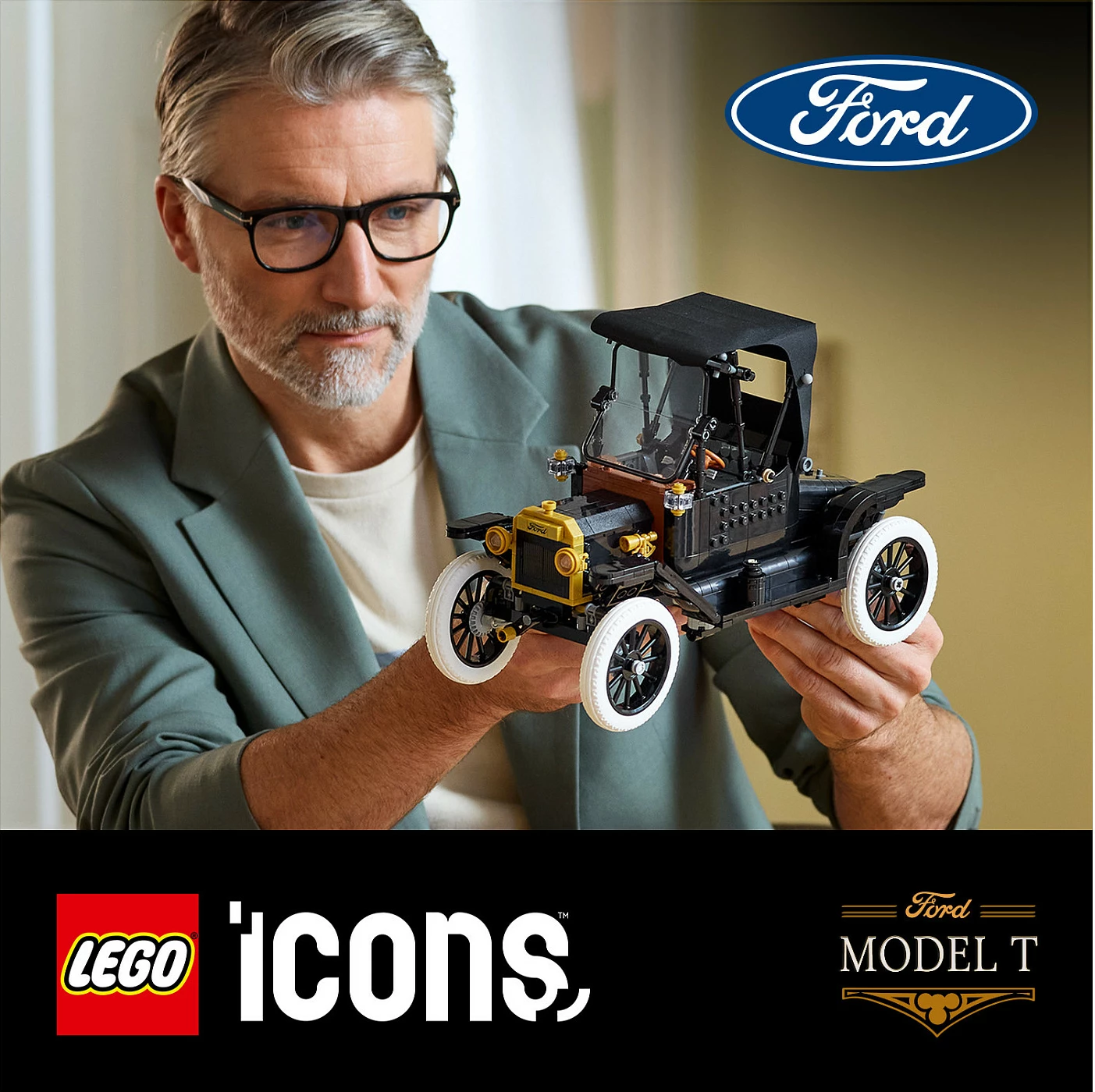 Set ndërtimi LEGO Icons Ford Model T 11376, 1060 copë, multicolor