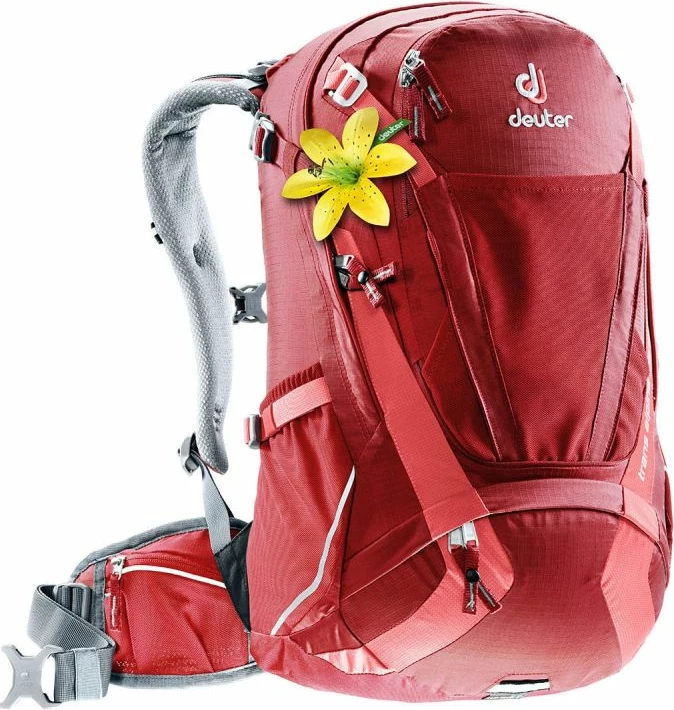 Çantë shpine Deuter për çiklizëm, cranberry-coral