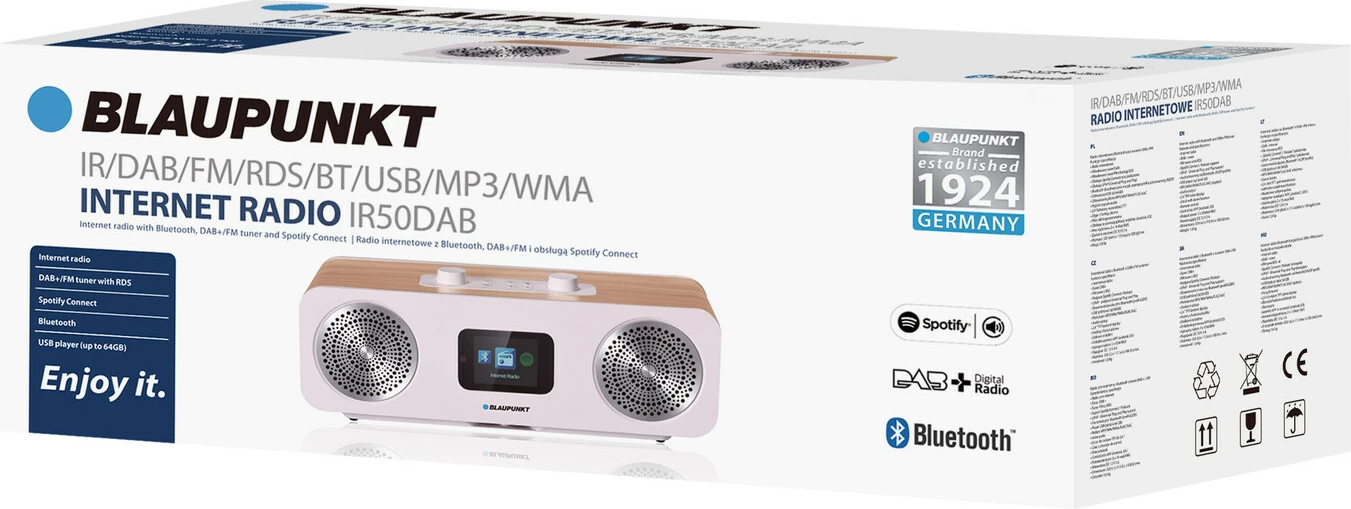 Radio Interneti me Bluetooth dhe FM/DAB+ BLAUPUNKT IR50DAB
