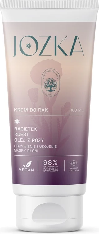 Krem për duar për femra Jozka me Calendula, Knotweed dhe Vaj Trëndafili, 100ml