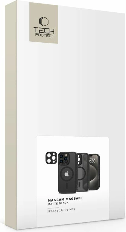 Mbështjellës Tech-Protect MagCam për iPhone 16 Pro Max, MagSafe, gjysmë-transparent