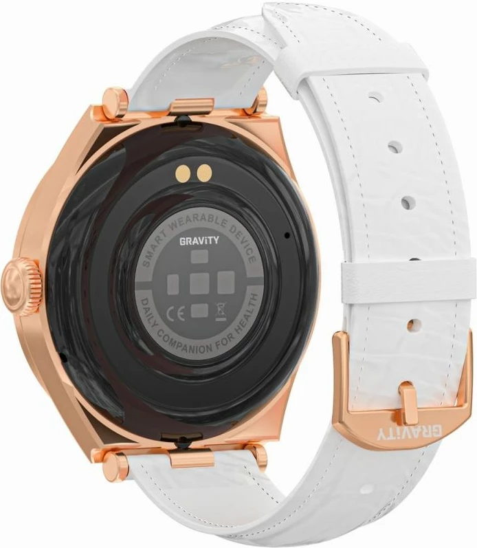 Smartwatch Gravity për femra, rozë e bardhë