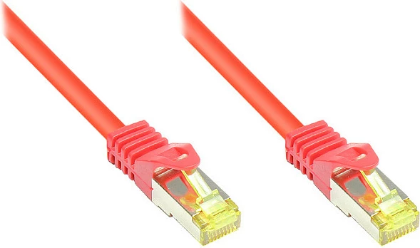 Kablë rrjeti GoodConnections Alcasa 8070R-003R, Cat7 S/FTP, RJ-45 në RJ-45, 0.25 m, e kuqe
