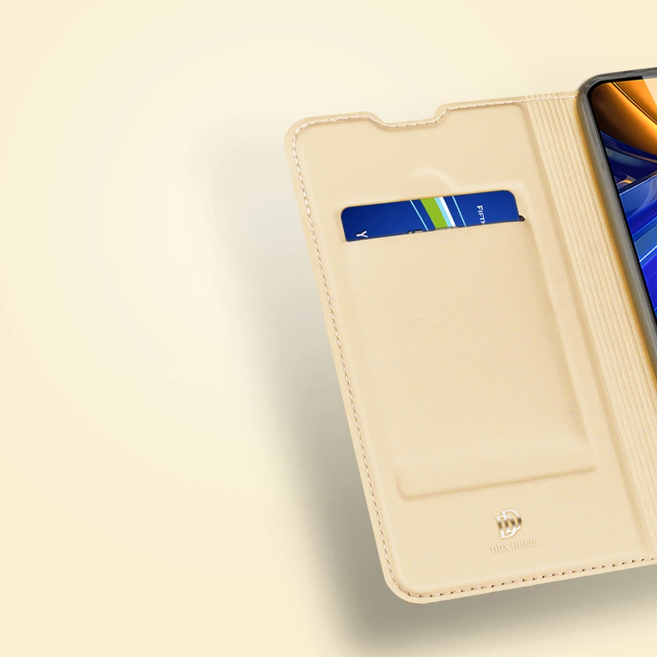Mbështjellës Dux Ducis Skin Pro për Xiaomi Poco F4 5G, me xhep kartelash, funksion stand, lëkurë ekologjike, Ari