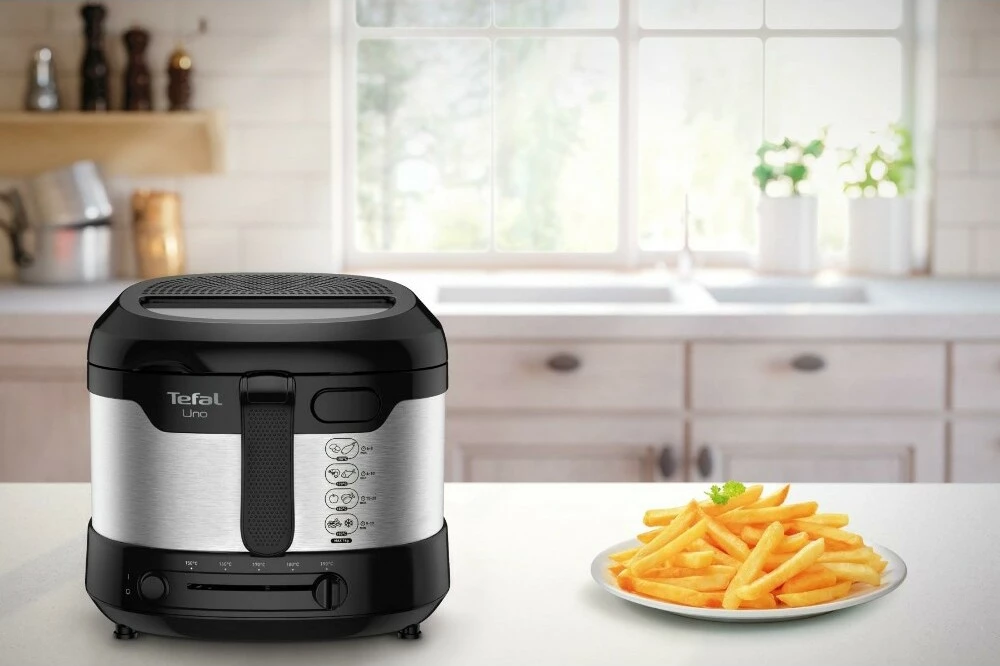 Friterë Tefal Uno M FF215D30, 1.8L, 1600W, inoks/zi