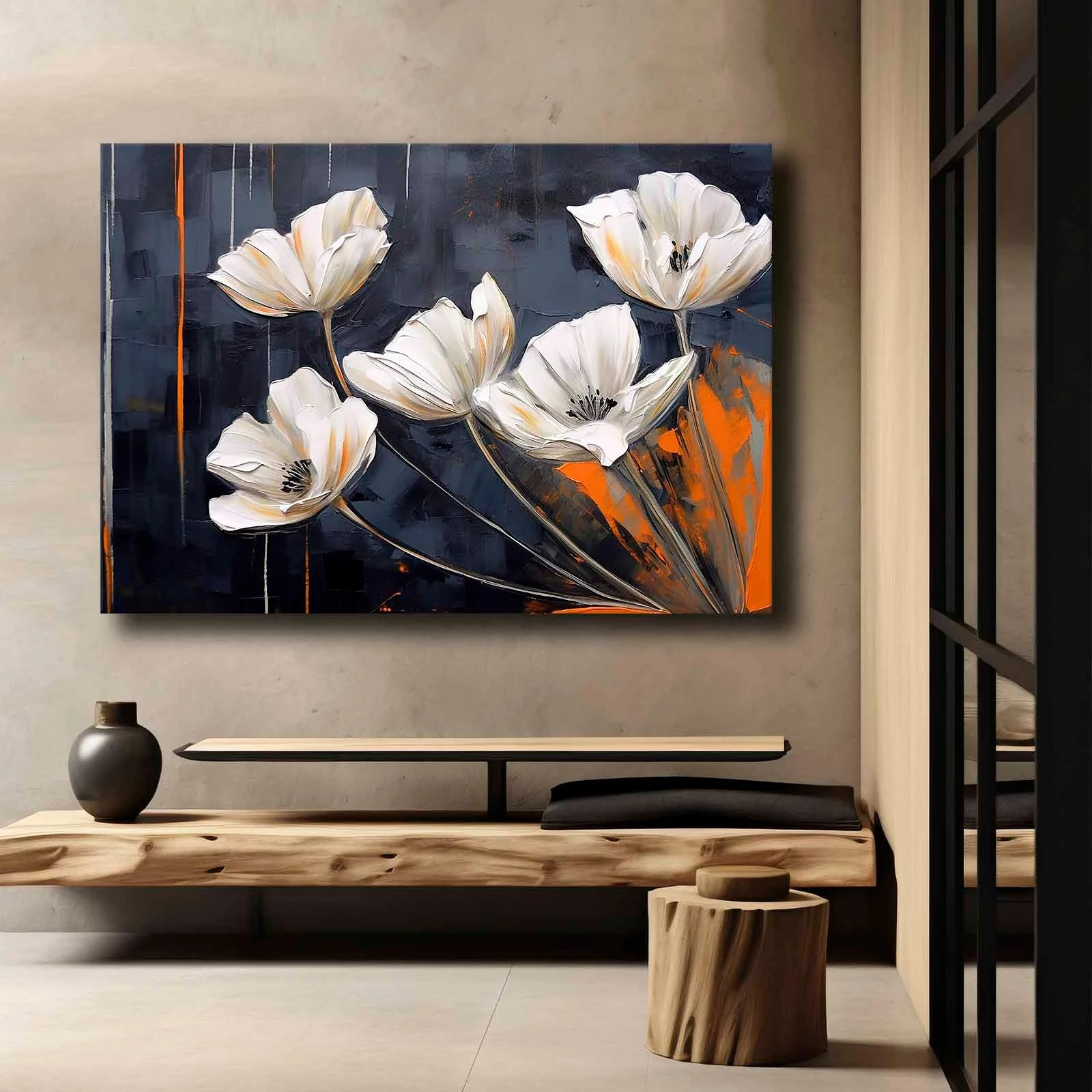 Pikturë dekorative në kanavacë Wallity, shumëngjyrëshe, 70x100cm
