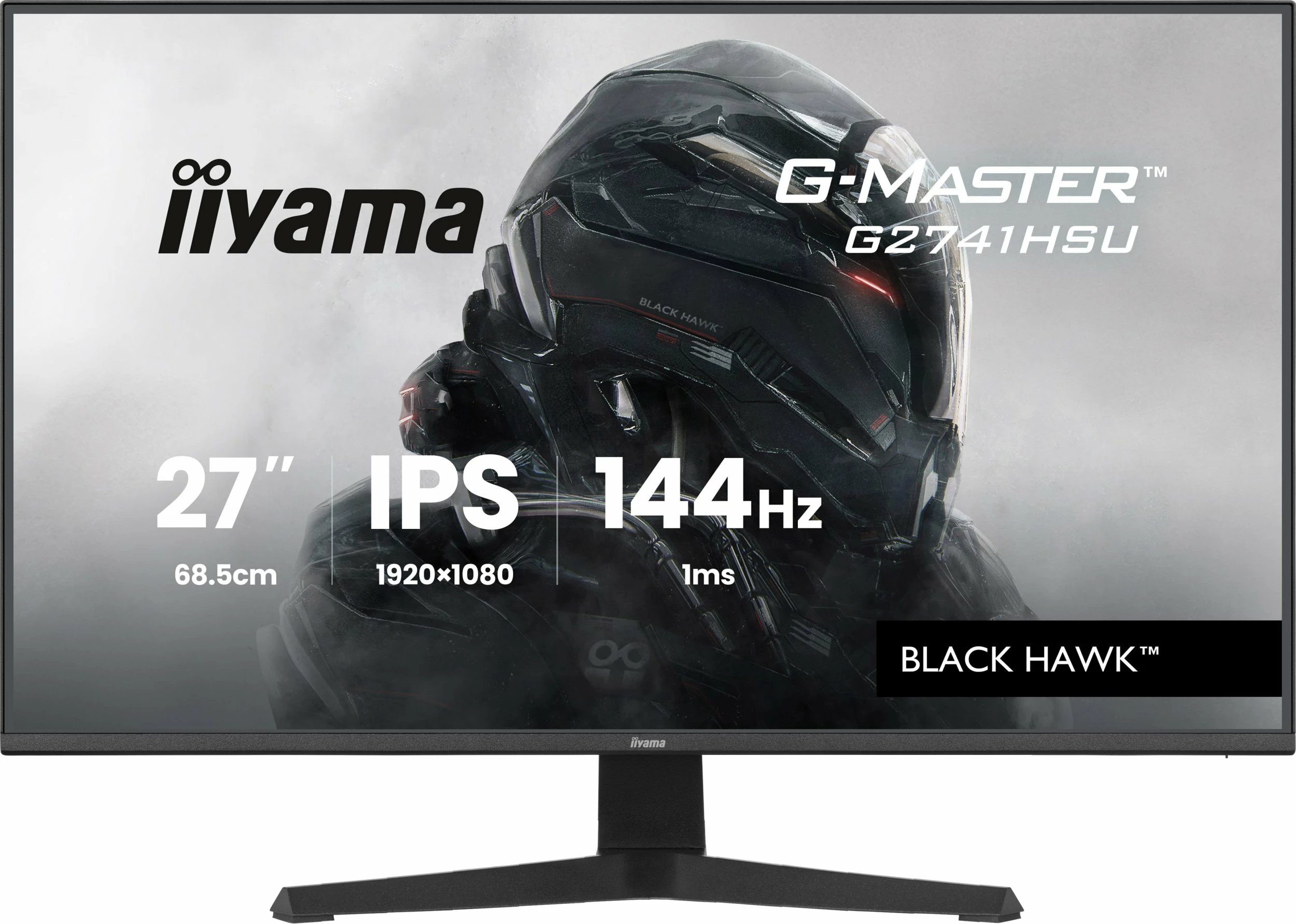 Monitor gaming iiyama G-Master G2741HSU-B1 Black Hawk 27" IPS Full HD 144Hz 1ms FreeSync, i zi