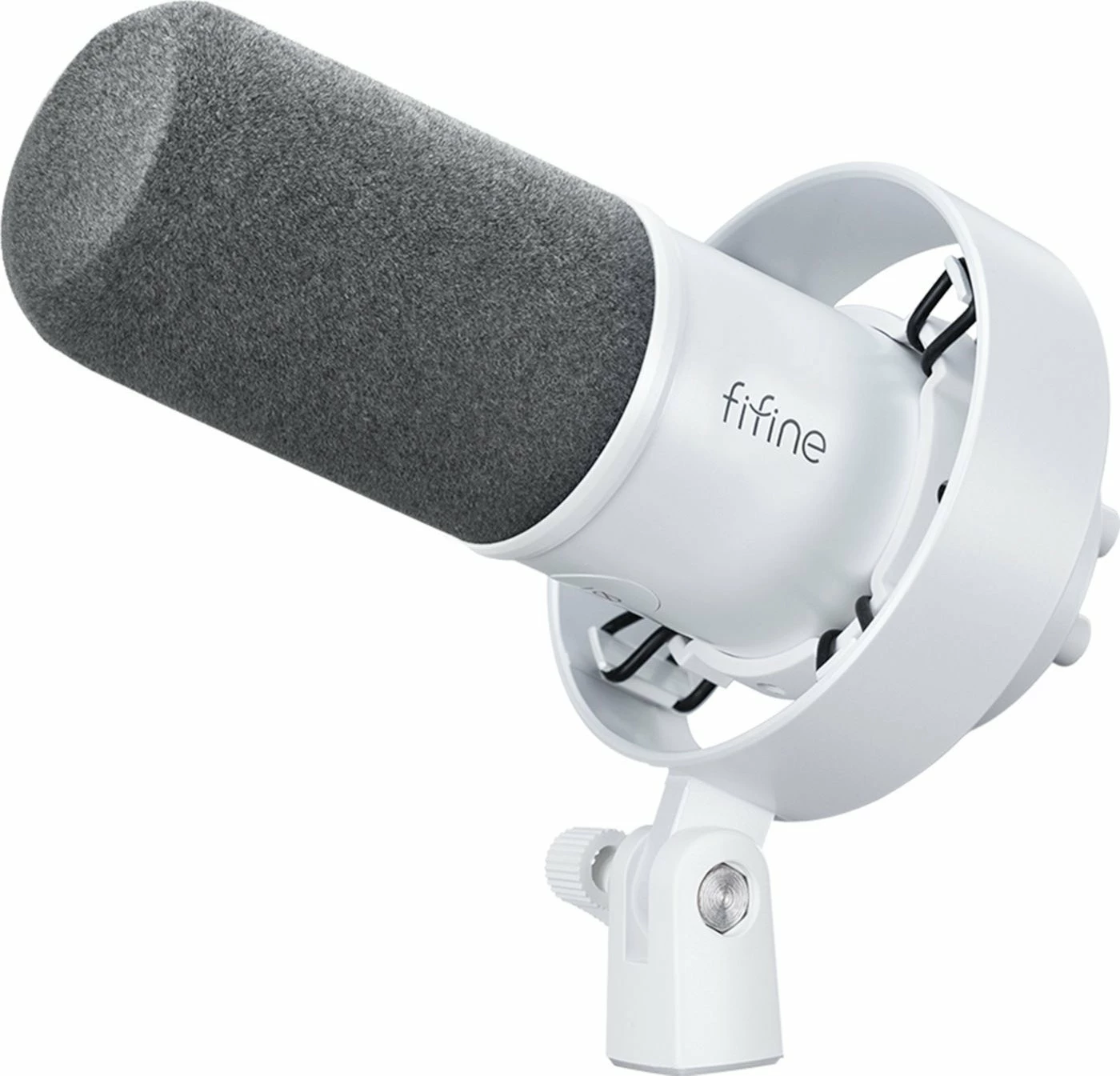 Mikrofon dinamik Fifine K688W USB/XLR, kardioid, i bardhë, set me shock mount