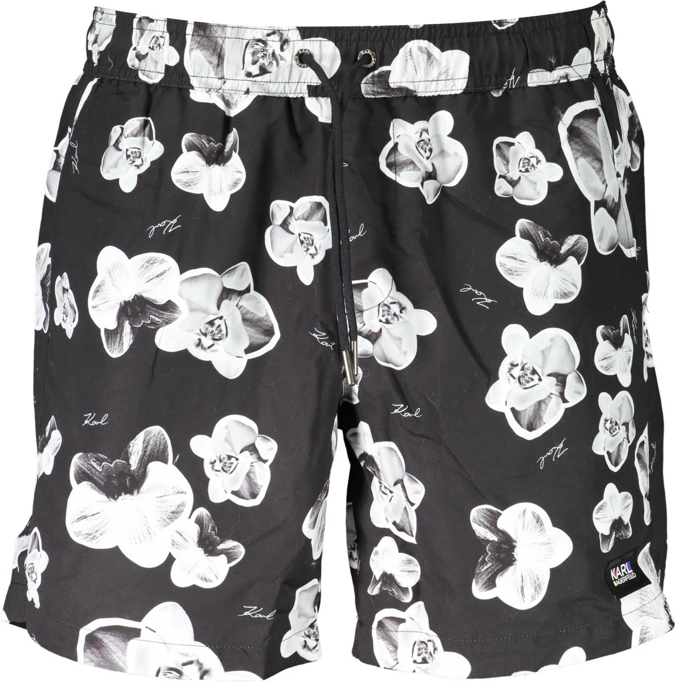 Pantallona noti për meshkuj KARL LAGERFELD BEACHWEAR, të zeza [Madhësia: M]