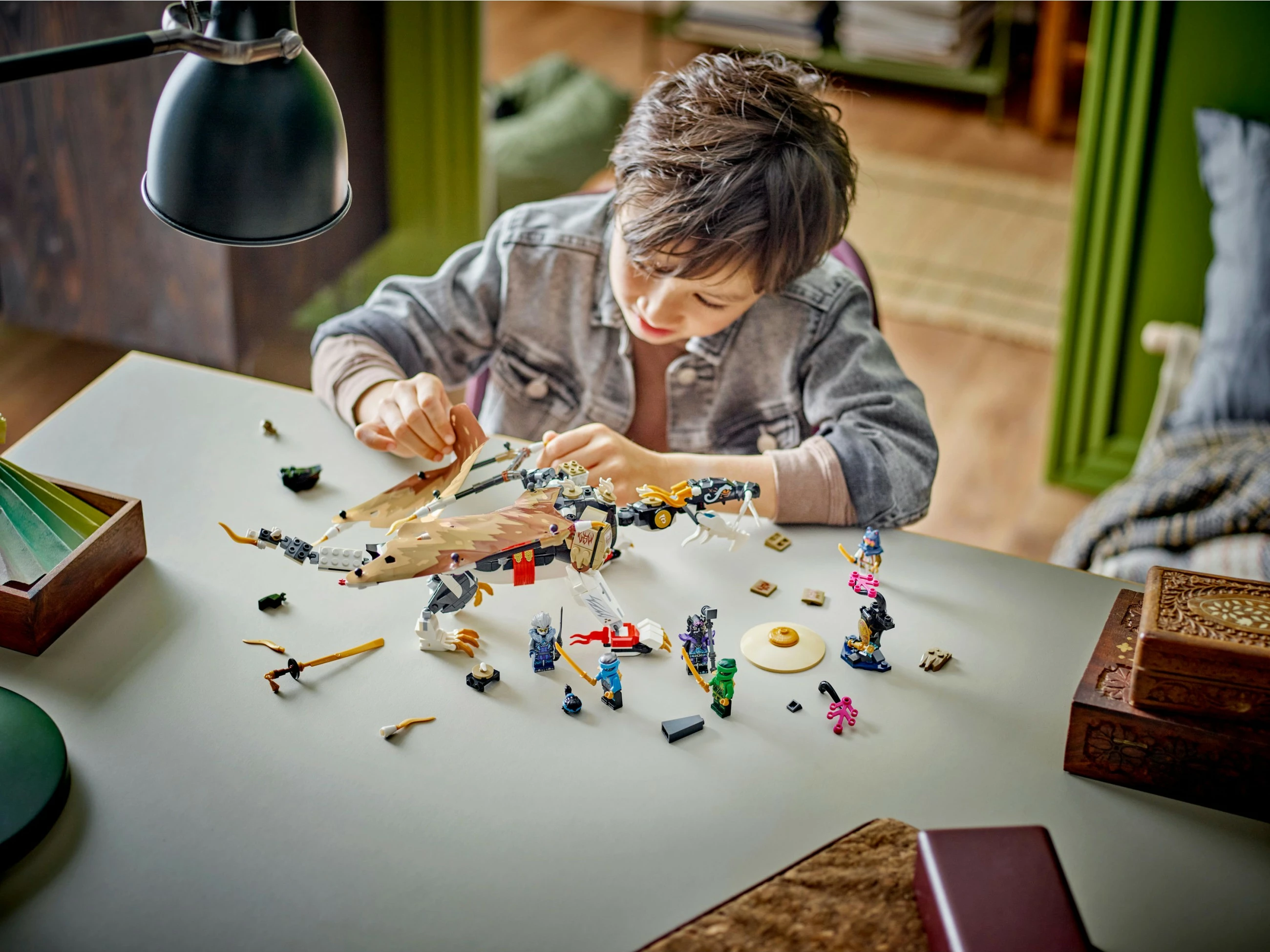 Set ndërtimi LEGO NINJAGO Egalt the Master Dragon 71809, 532 pjesë, multingjyrësh