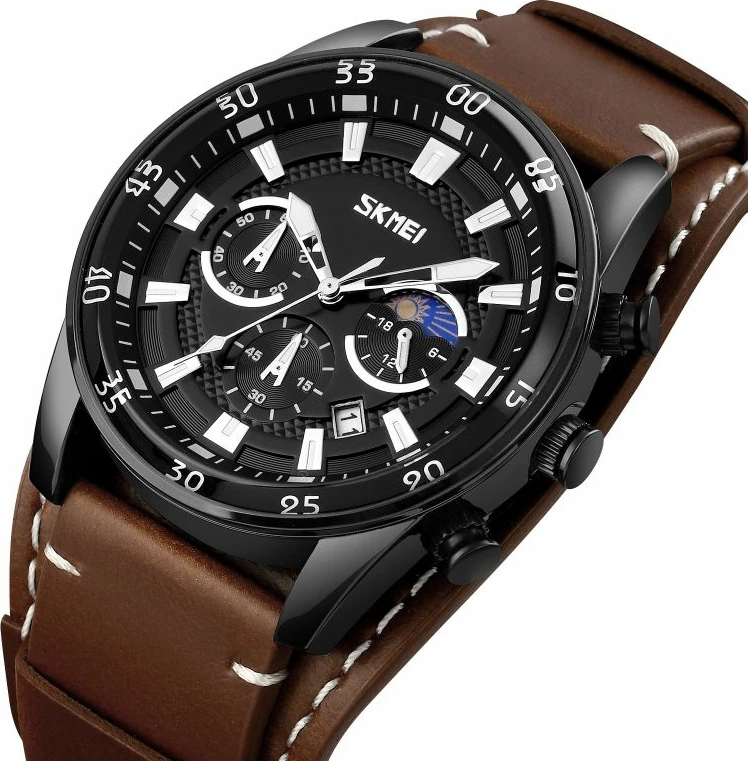 Orë dore për meshkuj Skmei, e zezë