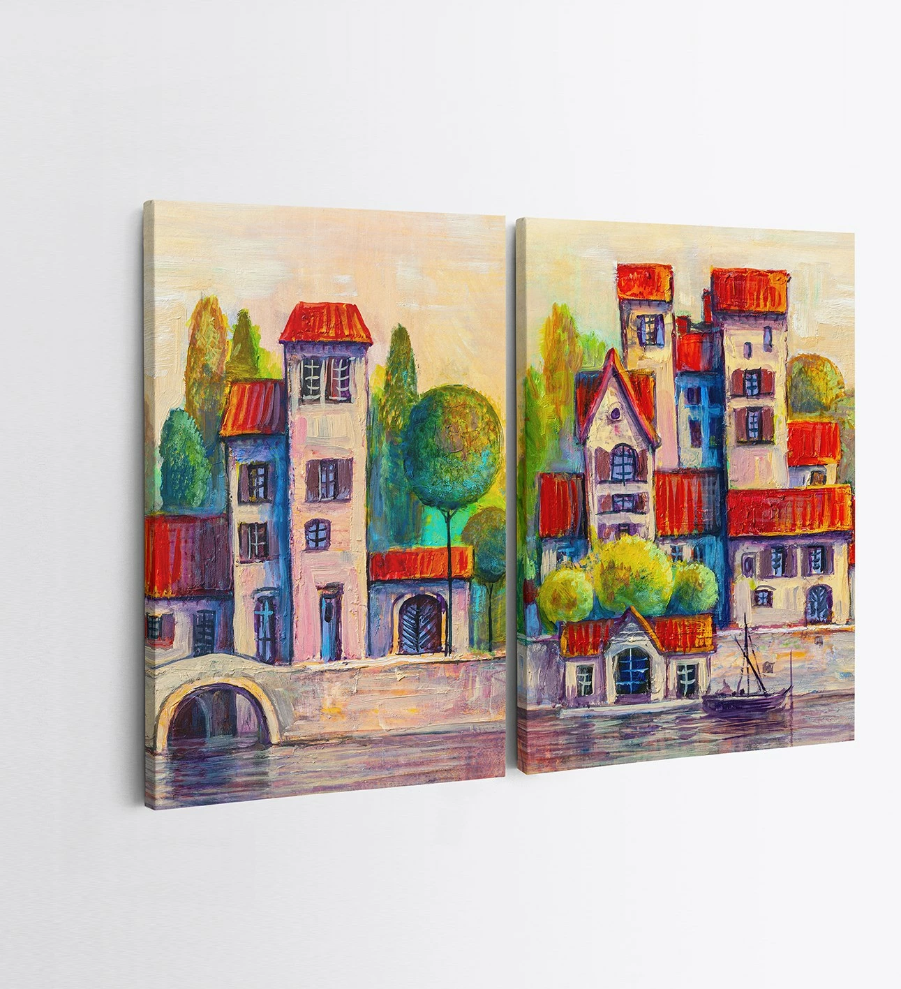 Pikturë dekorative në kanavacë (2 copë), Wallity, 2KNV4243, 50x70cm