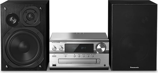 Sistem Hi-Fi Panasonic SC-PMX90EG-S, mikro, altoparlantë bambuje, argjendtë