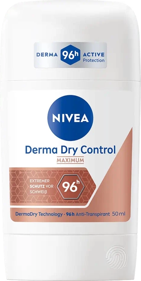 Deodorant stick për femra Nivea Derma Dry Control Maximum, 50ml