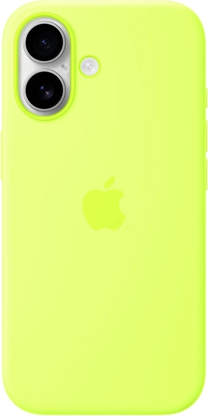 Apple iPhone 17 Silicone Case with MagSafe Neon Yellow