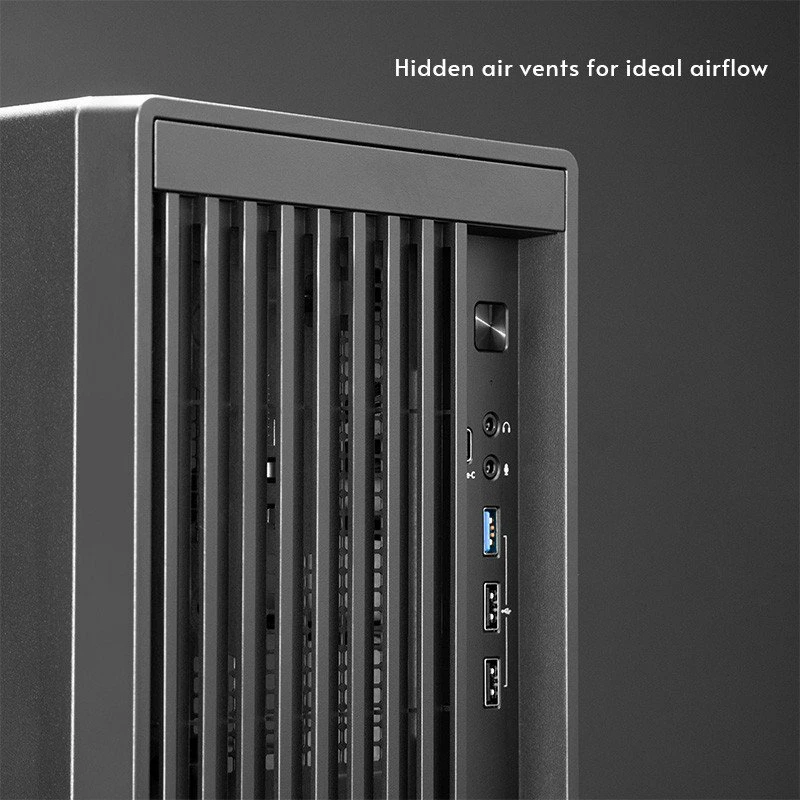 Kasë Chieftec BS-20B-OP mini tower uATX/Mini-ITX, pa PSU, USB-C, pa dritare, e zezë