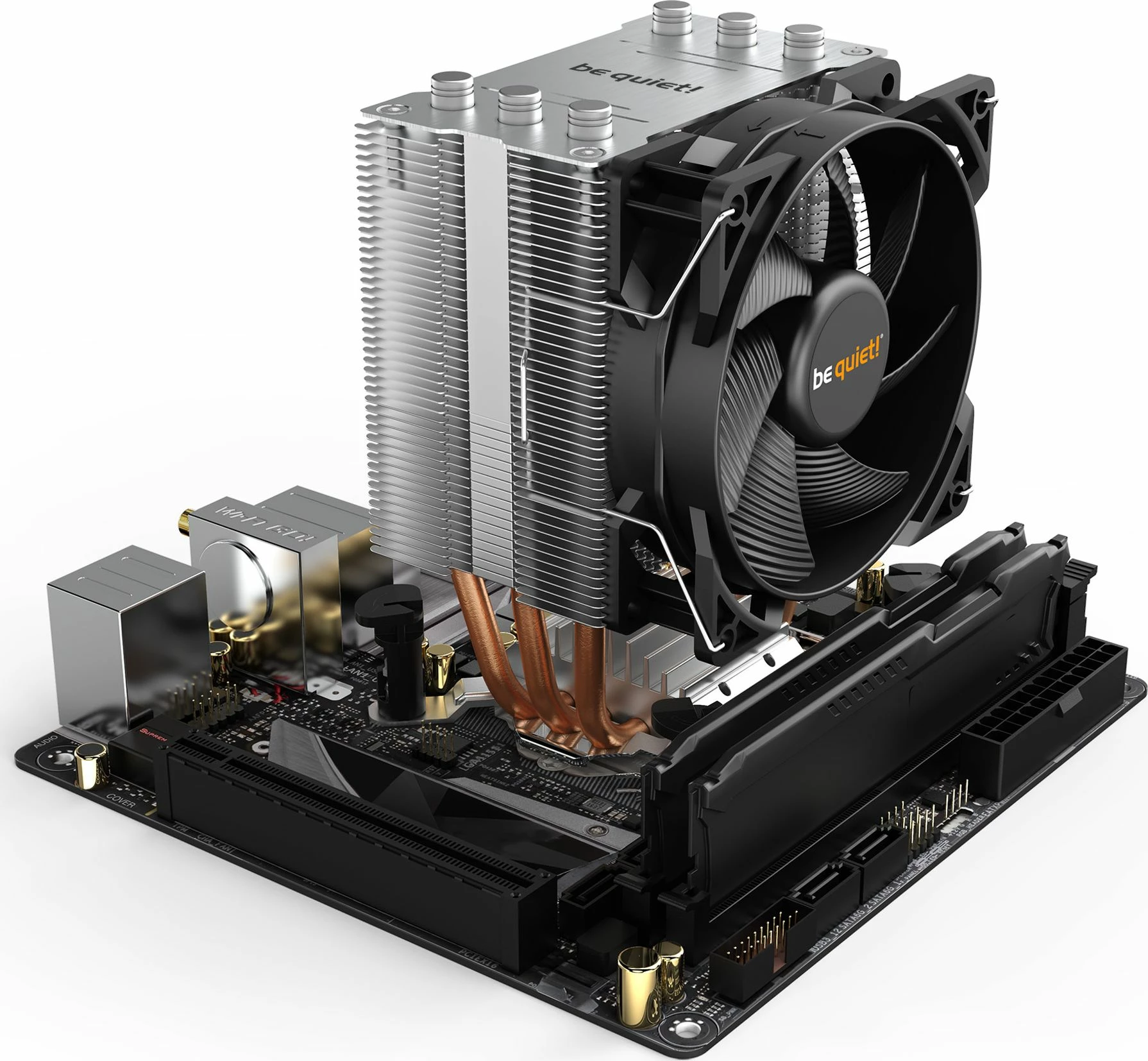 Ftohës CPU be quiet! Pure Rock Slim 2 BK030 92mm PWM 130W, i zi