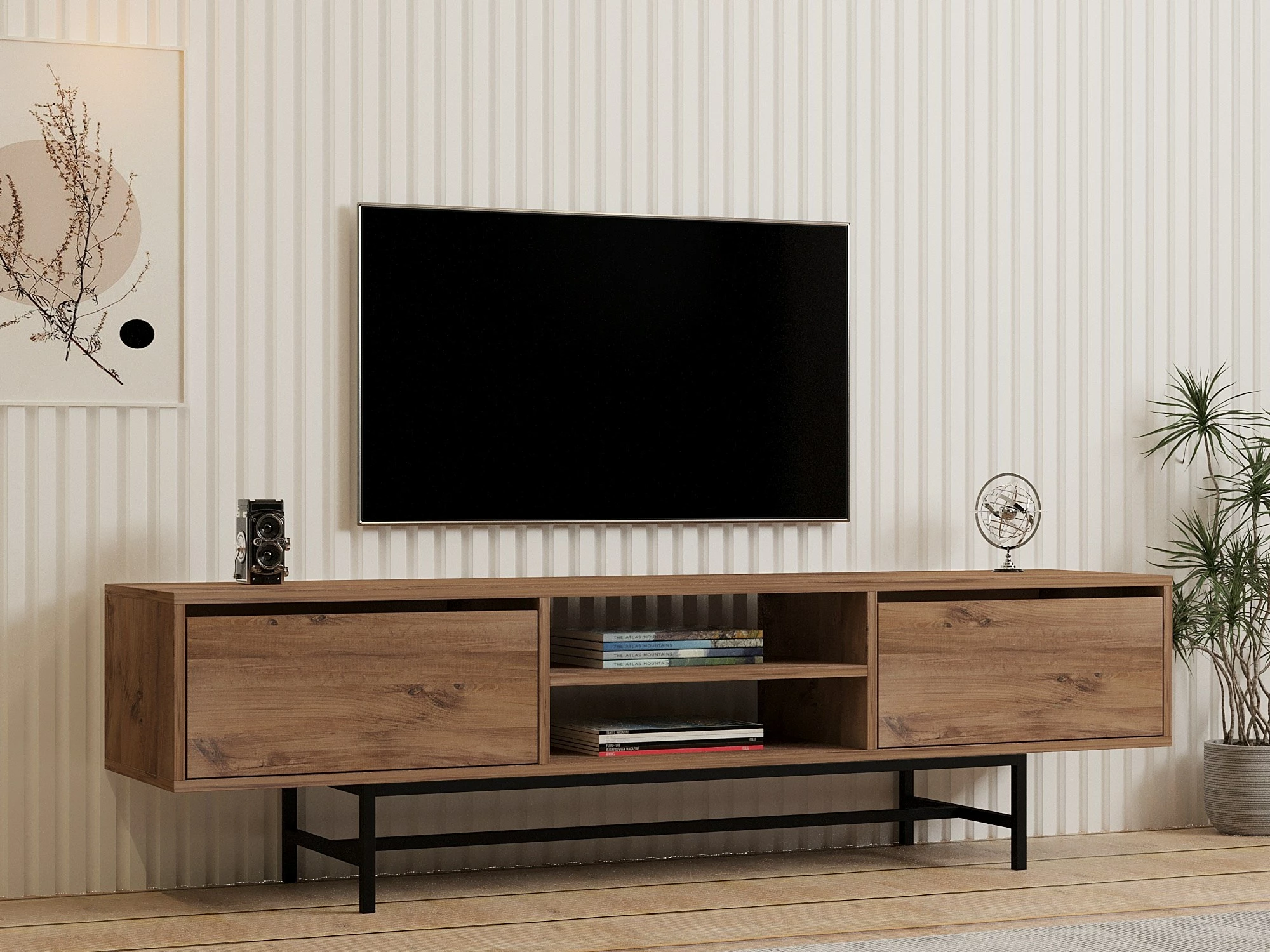 Komodë për TV, ngjyrë Atlantic Pine, Skye Decor, Tauber