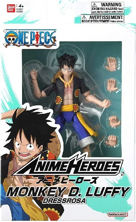 Figurë aksioni BANDAI Anime Heroes Monkey D. Luffy Dressrosa