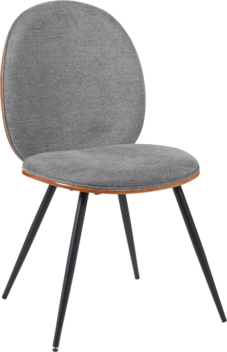 Karrige Nerezy, dru arre, stof gri, 57.5x48x88cm