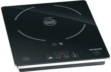Plitë induksion njëfishe Severin KP 1071, panel me prekje, ekran LED, 410x65x310 mm, e zezë