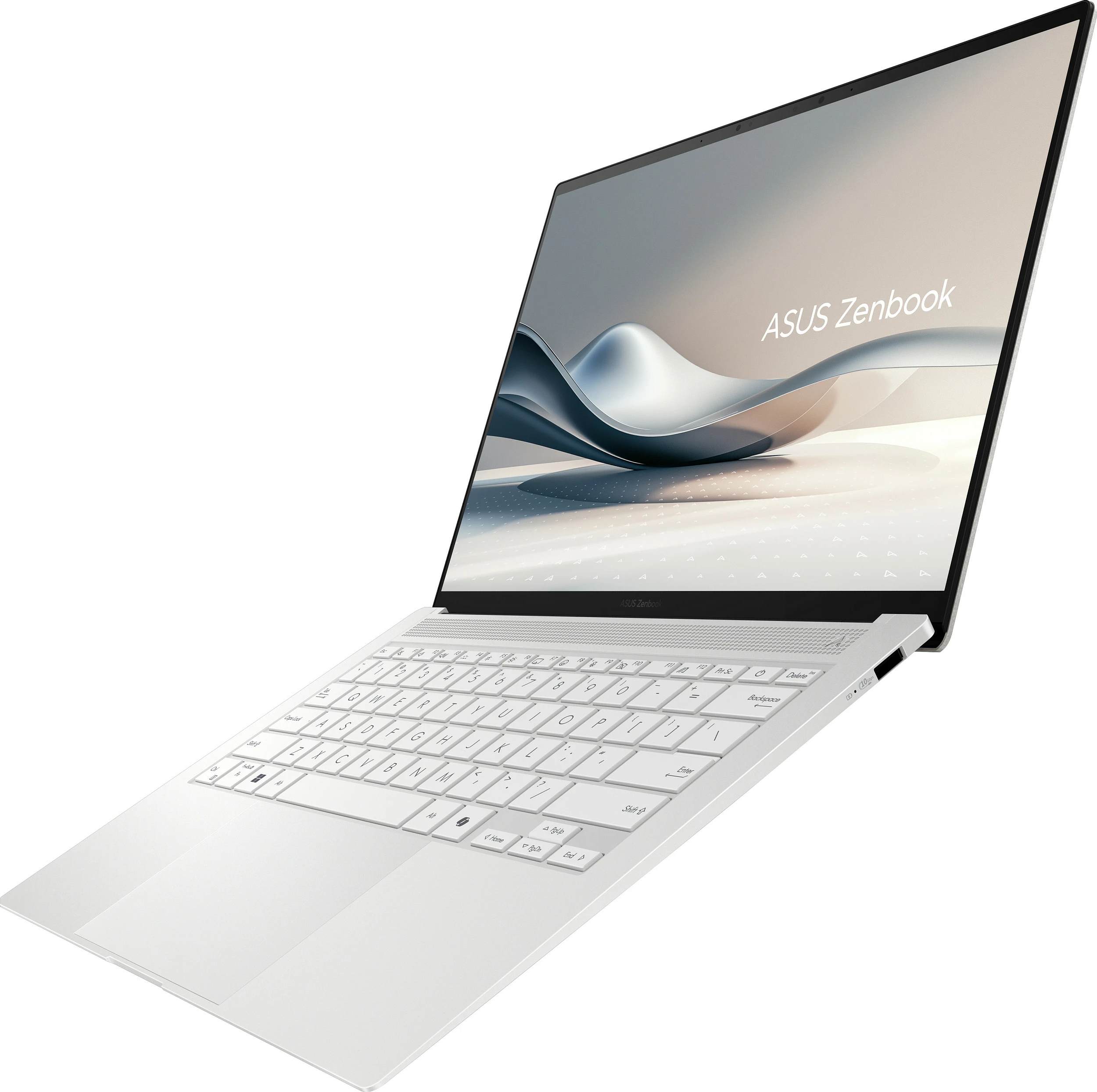 Laptop ASUS Zenbook S14 OLED UX5406SA-PV524W, Core Ultra 7 258V, 32GB RAM Memorje, 1TB SSD, 14" 2880x1800, Scandinavian White
